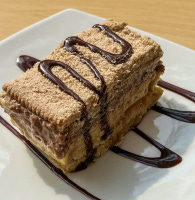 Torta de Pudín con Galletas